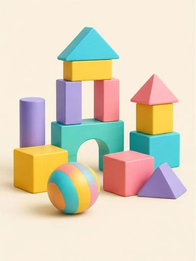Foto de ejemplo: bloques de colores